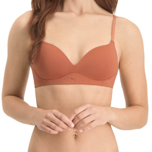 Puma - Soutien-Gorge soft paddé ocre 95 C