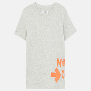 Galeries Lafayette & Kids - T-Shirt Rare MC imprimé gris 12 A