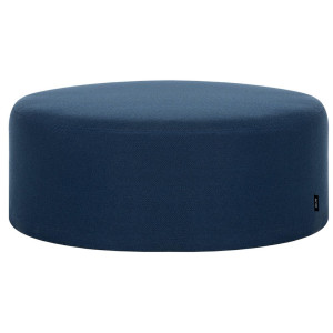 Noo.ma - Pouf large Folk bleu - D.70x25 cm OS