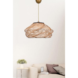 Opviq - Suspension Ovale beige - 36x36x18 cm OS
