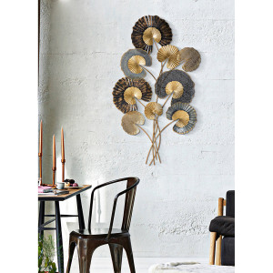 Mauro Ferretti - Décoration murale en métal Web C multicolore - 109.5x63.5 cm OS