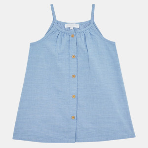Cadet Rousselle - Robe en Coton biologique Quoura bleu ciel 6 M