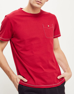 Faguo - T-Shirt col rond Olonne rouge S