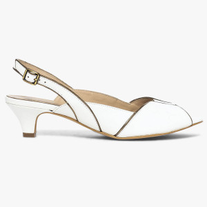 Bocage - Slingbacks en Cuir Hervea crème 36