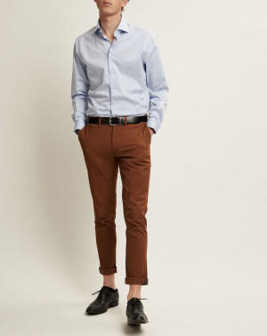 Ben Sherman - Pantalon Skinny Arthur taupe foncé T.30/L32