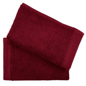 Soft by Perle de Coton - 2 Serviettes invité cerise - 50x30 cm 50x30 cm