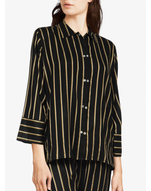 Femilet - Chemise de pyjama Graphic noir/doré 44