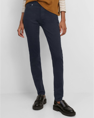 Marc O'Polo - Pantalon Slim en Coton bio mélangé Mavas bleu marine 27