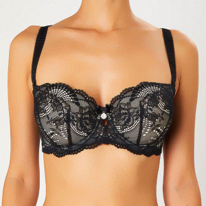 Valege - Soutien-gorge paddé Floriane noir T.100F
