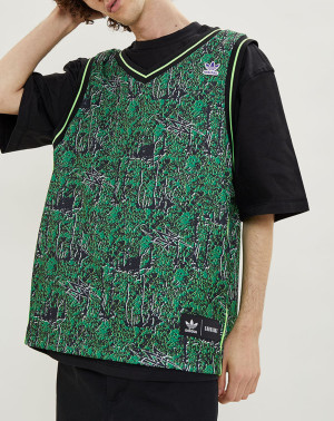 - T-Shirt Adidas x Sankuanz Basketball Réversible noir/vert S