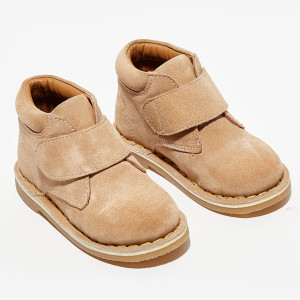 Apologie - Bottillons en Velours de Cuir Pipou beiges 26