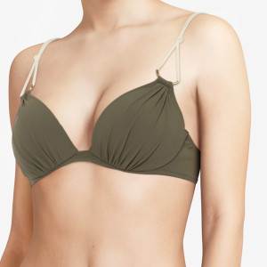 Chantelle - Haut de maillot coques Push-Up Glory vert kaki 90 A