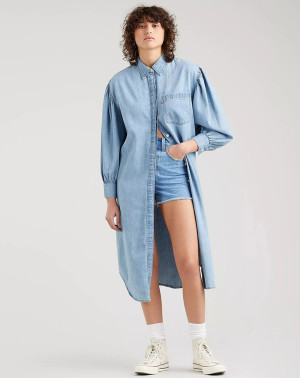 Levi's® - Robe en denim Osteria Duster bleue XS