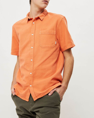 Quiksilver - Chemise droite Time Box orange S