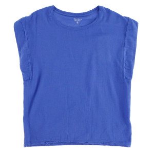Hartford - T-Shirt en Coton Tania sans manches bleu cobalt 8 A