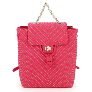 Furla - Sac à dos en Cuir Pop Star fuchsia 25x23x11 cm OS