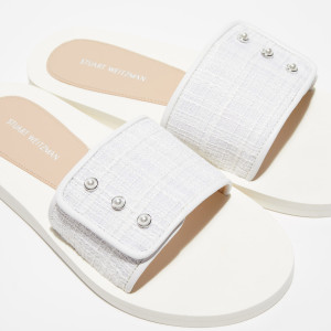 Stuart Weitzman - Mules Allprls blanches 39