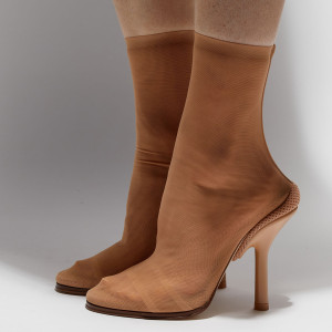 Burberry - Boots Gennie beiges - Talon 13 cm 37