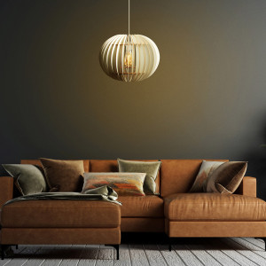 Opviq - Suspension Sphere big blanche - 33x36 cm OS