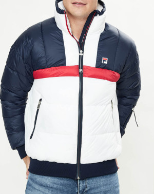 Fila - Doudoune de ski Selas marine/blanc/rouge M