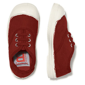 Bensimon - Tennis à lacets en Coton certifié Oeko-tex® brique 27
