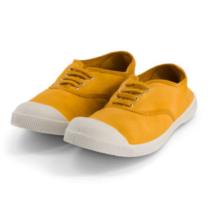 Bensimon - Tennis à lacets en Coton certifié Oeko-tex® miel 34