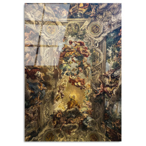 Wallity - Impression sur verre Renaissance multicolore - 70x100cm OS