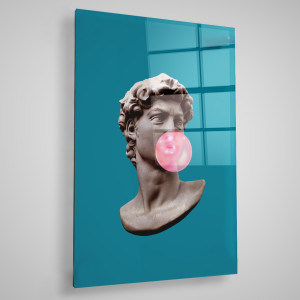Wallity - Impression sur verre Pop multicolore 40x60 cm