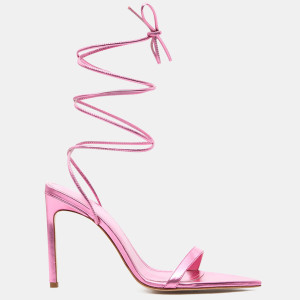 Bettina Vermillon - Sandales en Cuir Isabella roses - Talon 10.5 cm 40
