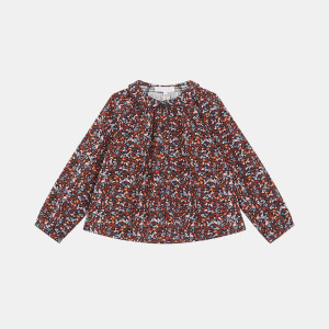 Cadet Rousselle - Top en Twill de coton bio Oului imprimé rouge/marine 4 A