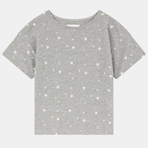 Cadet Rousselle - T-Shirt en Coton bio Alette Aop étoiles gris 4 A