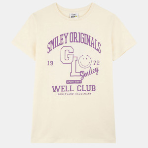 Galeries Lafayette & Kids - T-Shirt en Coton bio Smiley® écru 8 A
