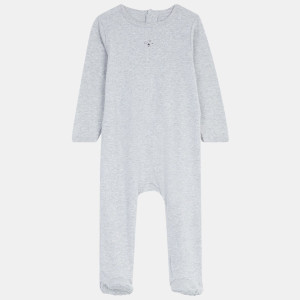 Cadet Rousselle - Dors-bien en coton bio Aliapa gris chiné 6 M