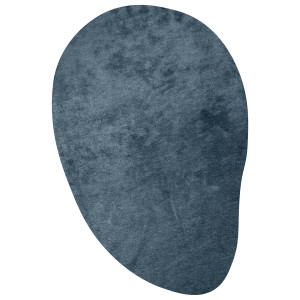 Floorart - Tapis Galet bleu - 66x97 cm OS