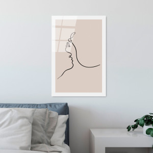 Wallity - Impression sur verre Dessin multicolore - 30x45 cm OS
