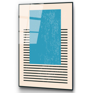 Wallity - Impression sur verre Formes multicolore - 45x65 cm OS