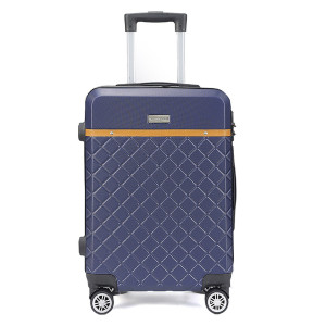 Maison Héritage - Valise Long Séjour 4 roues doubles Odeon 75 cm bleu marine OS
