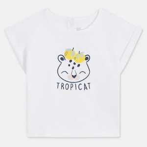 Cadet Rousselle - T-Shirt Biba slub print écru 6 M