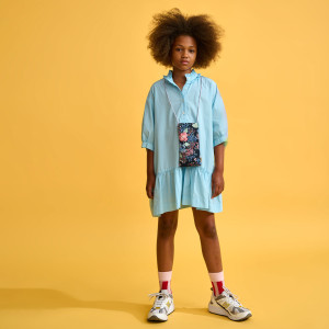 Bellerose - Robe en Popeline Avriel bleu ciel T.XS/14A