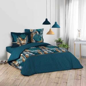 Douceur d'intérieur - Parure housse de couette Alianor multicolore 140x200 cm