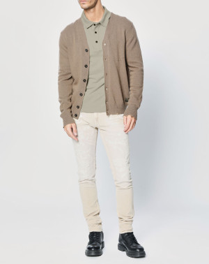 Replay - Jean Skinny en Velours côtelé Broken Eged beige T.28/L32