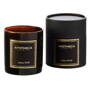 Apotheca - Bougie parfumée Citrus Viridi aux agrumes amères - 1 mèche 50h OS