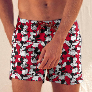 Disney 28 - Maillot de bain Mickey rouge T.4/6A