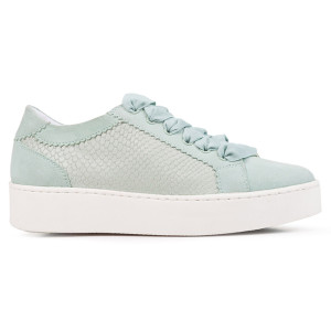 Geox - Sneakers en cuir suédé Skyely vert clair 37