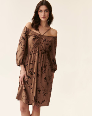 Tatuum - Robe Palmika marron 34