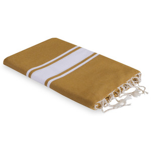 Febronie - Fouta traditionnelle St Tropez jaune - 100x200 cm OS