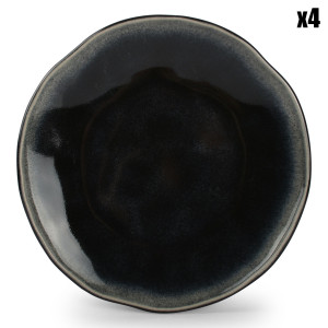Salt & Pepper - 4 Assiettes dessert Capri bleues - D.21 cm OS