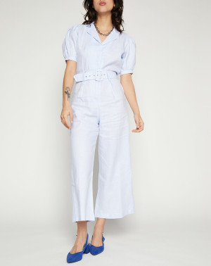 Faithfull the Brand - Combinaison 100% Lin Frederikke bleu clair L
