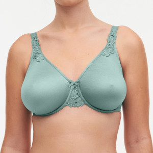 Chantelle - Soutien-gorge Enveloppant Moulé avec armatures Hedona vert treillis 90 C