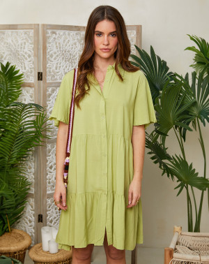 L'Armoire de Suzette - Robe Coline verte T.XL/XXL
